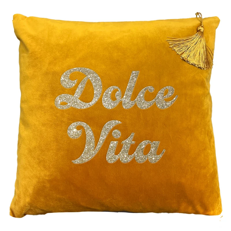 Samtkissen "Dolce Vita"