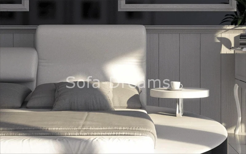 Komplettbett Napoli Weiß-Schwarz 180x200 cm