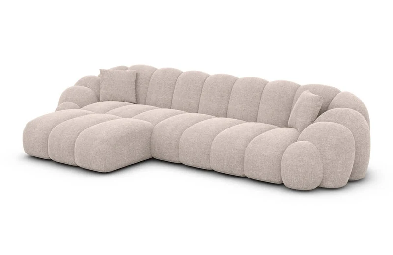 Couch Rajada L-Form in Stoff
