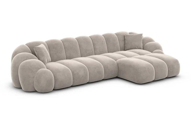 Couch Rajada L-Form in Stoff