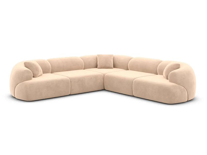 Couch Monteluna L-Form in Stoff