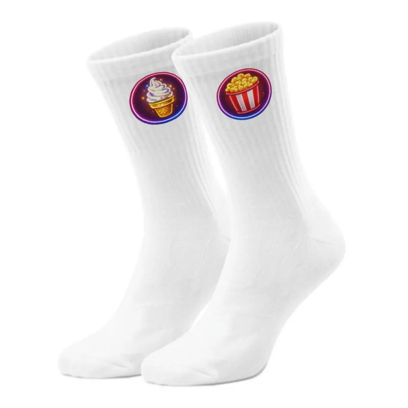 epicsocks Neon Fast Food Fiesta Süße Snacks Socken in 37-41 im Paar