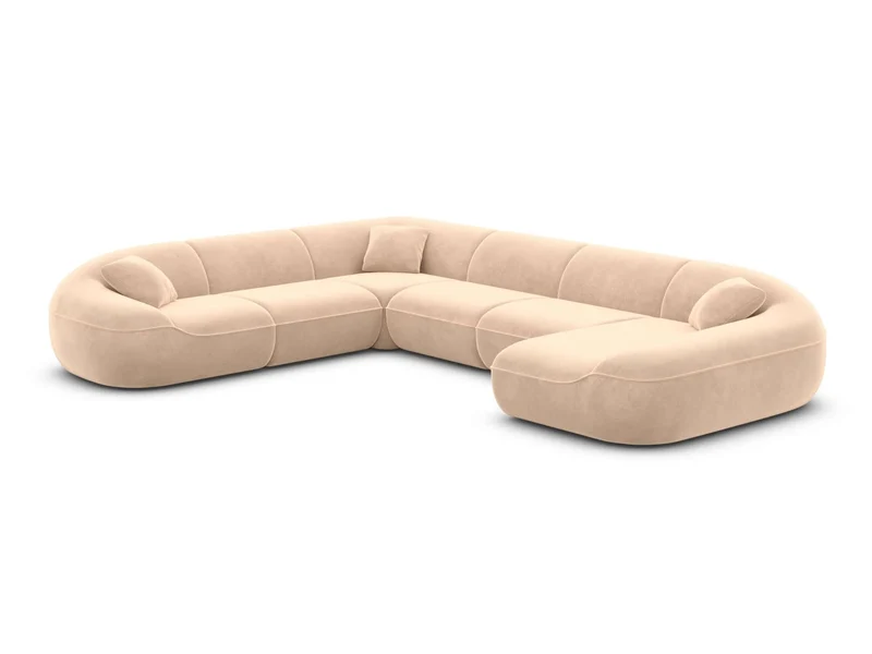 XXL Stoff Wohnlandschaft Solmare U-Form