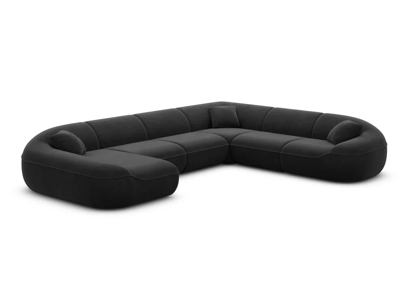 XXL Stoff Wohnlandschaft Solmare U-Form