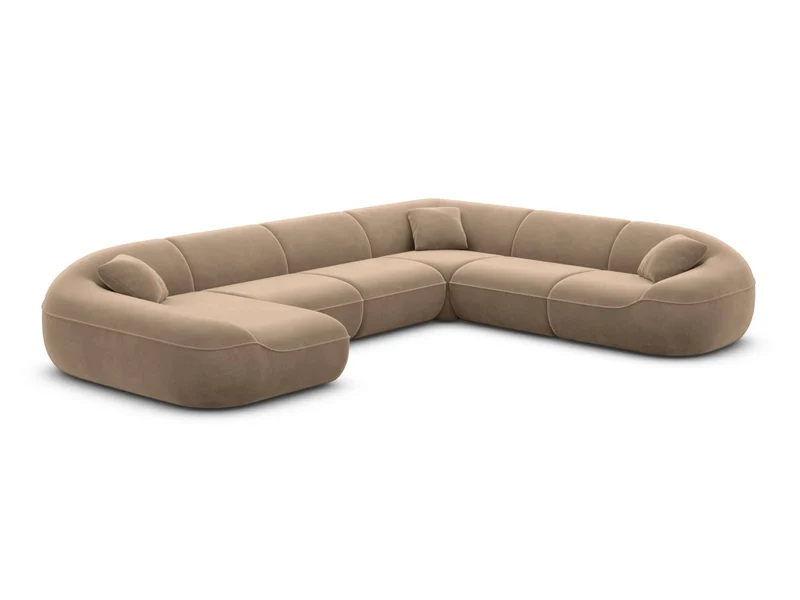 XXL Stoff Wohnlandschaft Solmare U-Form
