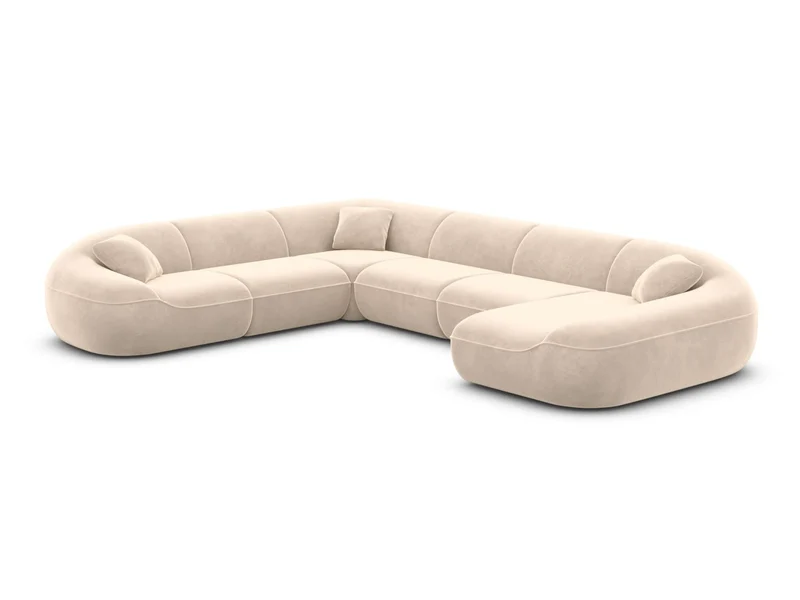XXL Stoff Wohnlandschaft Solmare U-Form