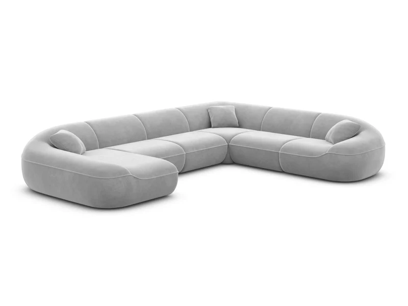 XXL Stoff Wohnlandschaft Solmare U-Form
