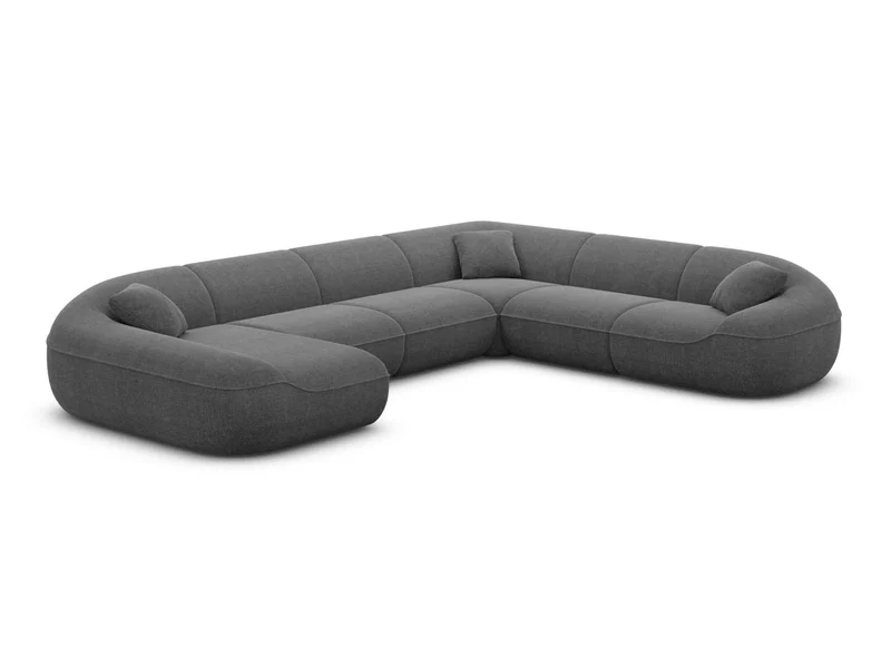XXL Stoff Wohnlandschaft Solmare U-Form