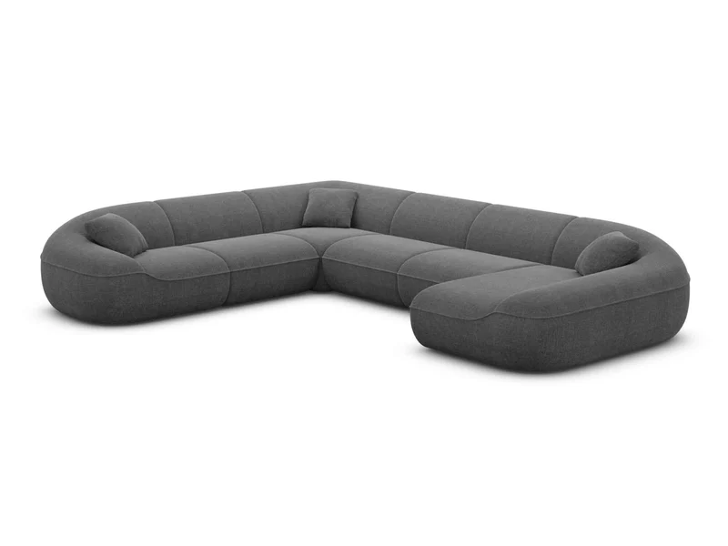 XXL Stoff Wohnlandschaft Solmare U-Form