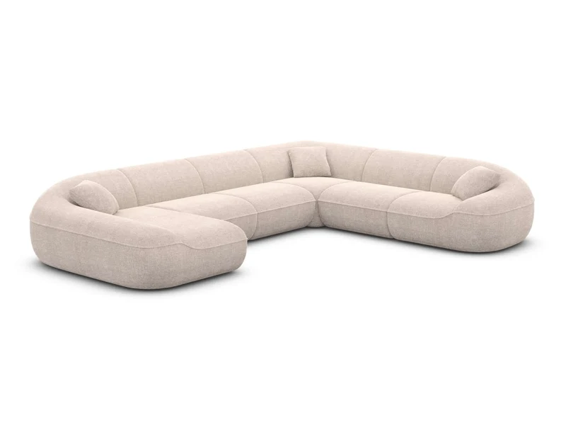 XXL Stoff Wohnlandschaft Solmare U-Form