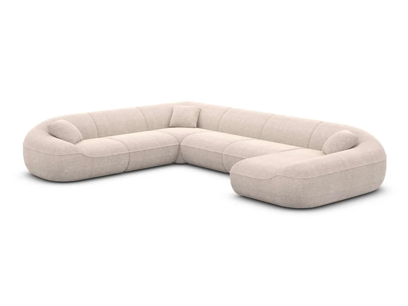 XXL Stoff Wohnlandschaft Solmare U-Form