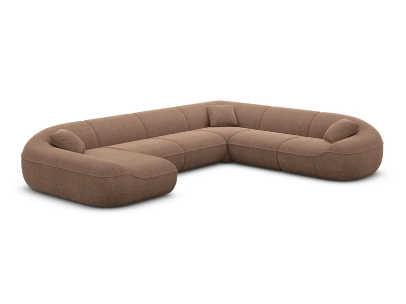 XXL Stoff Wohnlandschaft Solmare U-Form