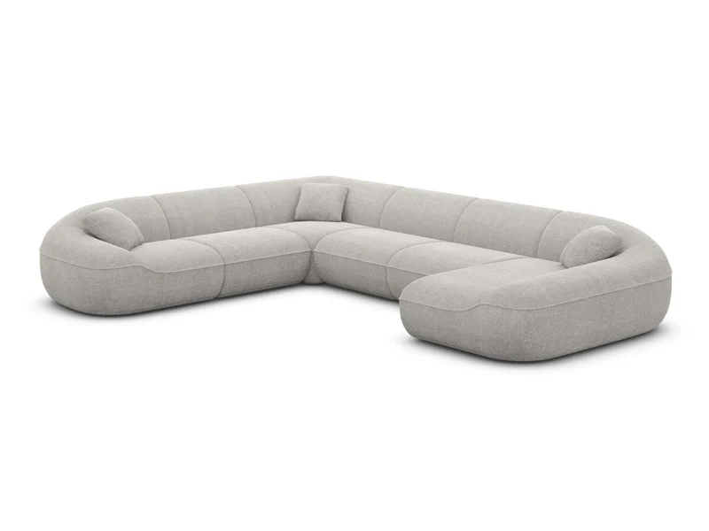XXL Stoff Wohnlandschaft Solmare U-Form