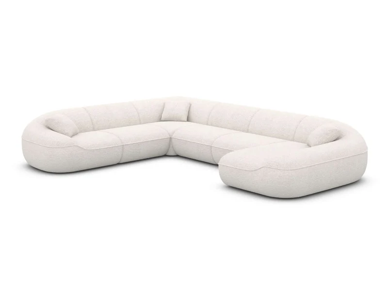 XXL Stoff Wohnlandschaft Solmare U-Form