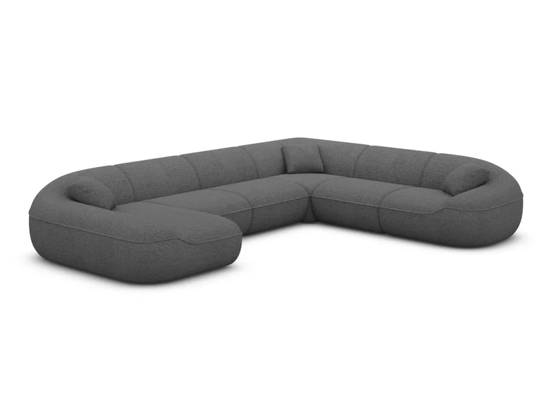 XXL Stoff Wohnlandschaft Solmare U-Form