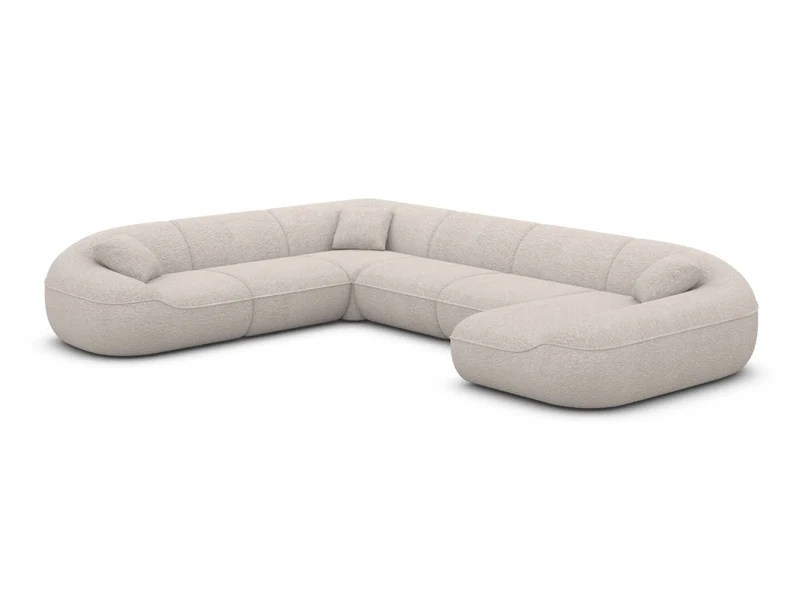 XXL Stoff Wohnlandschaft Solmare U-Form