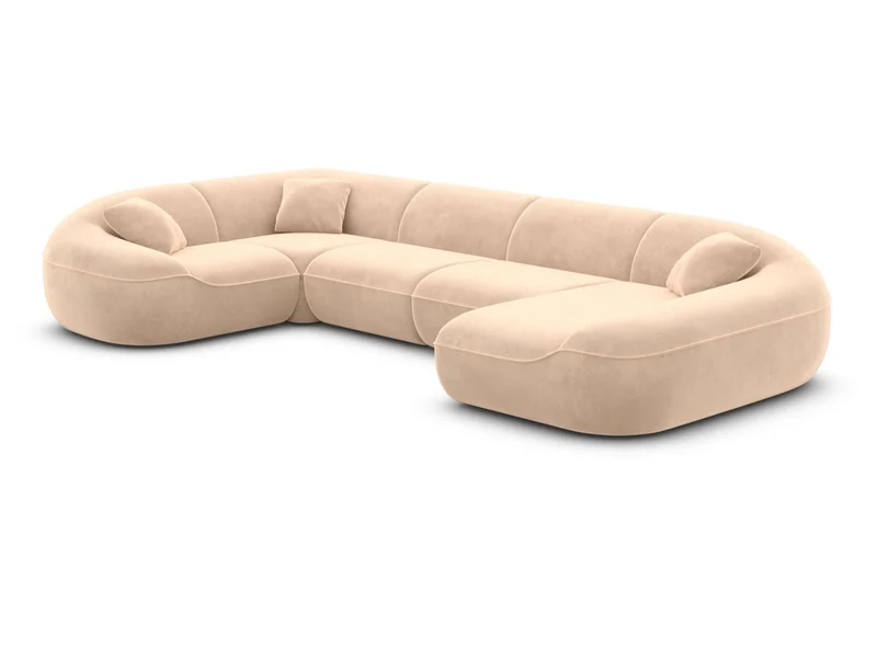 XL Stoff Wohnlandschaft Solmare U-Form