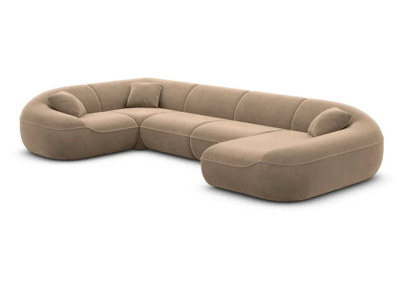 XL Stoff Wohnlandschaft Solmare U-Form