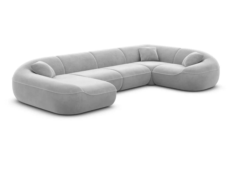 XL Stoff Wohnlandschaft Solmare U-Form