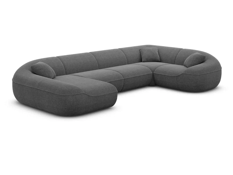 XL Stoff Wohnlandschaft Solmare U-Form