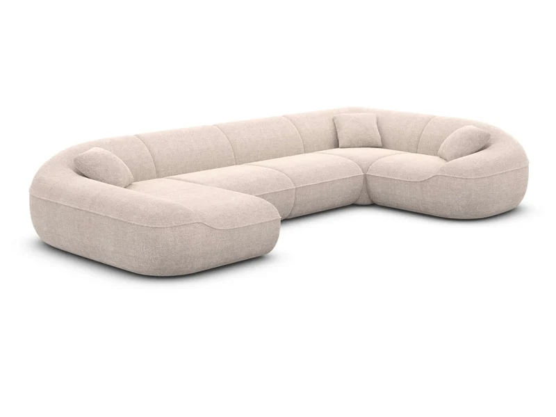 XL Stoff Wohnlandschaft Solmare U-Form