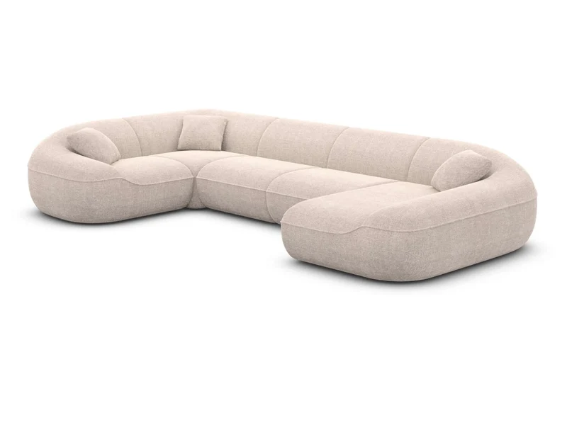XL Stoff Wohnlandschaft Solmare U-Form