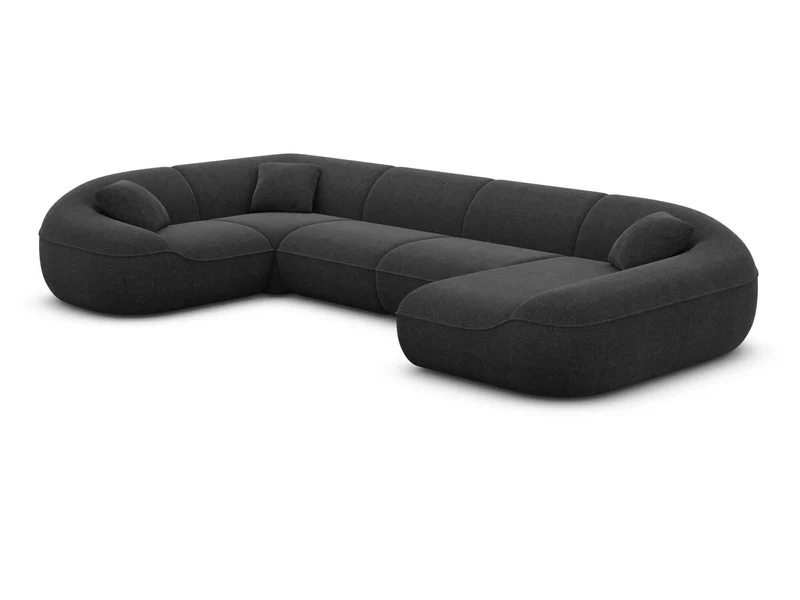 XL Stoff Wohnlandschaft Solmare U-Form