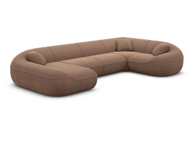 XL Stoff Wohnlandschaft Solmare U-Form