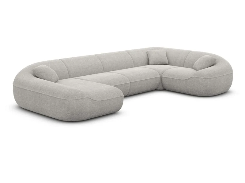 XL Stoff Wohnlandschaft Solmare U-Form