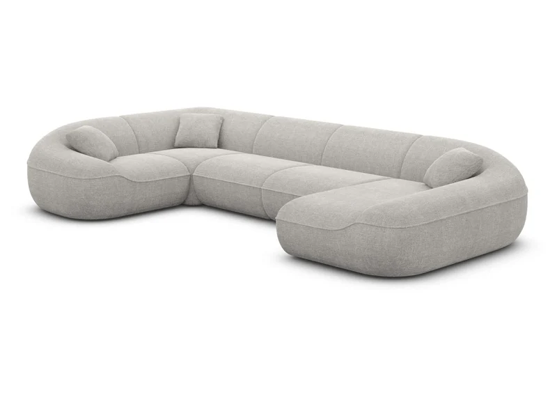 XL Stoff Wohnlandschaft Solmare U-Form