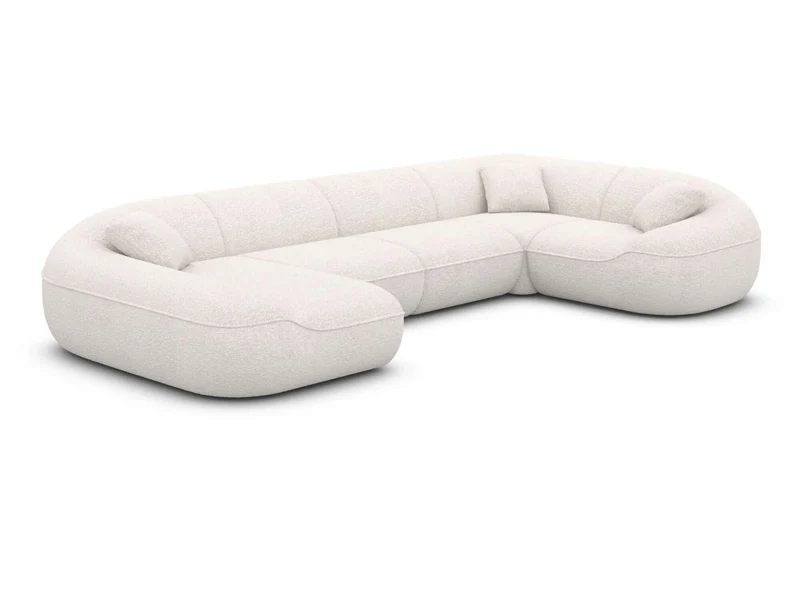 XL Stoff Wohnlandschaft Solmare U-Form