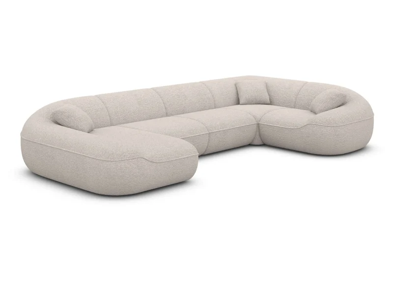 XL Stoff Wohnlandschaft Solmare U-Form