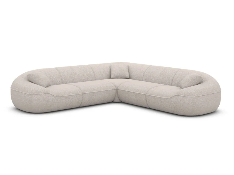 Stoff Ecksofa Solmare L-Form