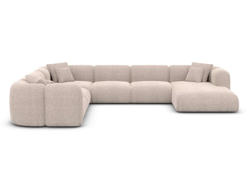XXL Stoff Wohnlandschaft Venturia U-Form