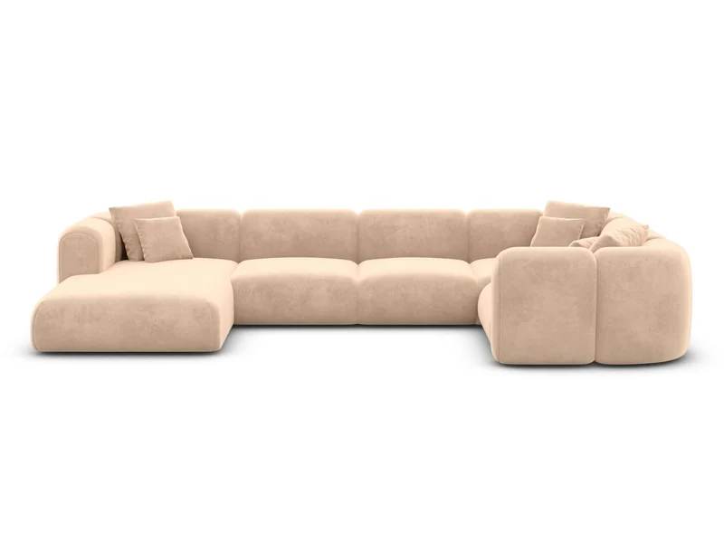 XL Wohnlandschaft Venturia U-Form aus Stoff