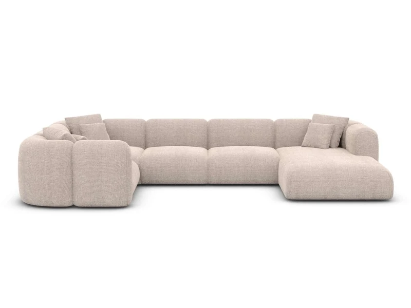 XL Wohnlandschaft Venturia U-Form aus Stoff