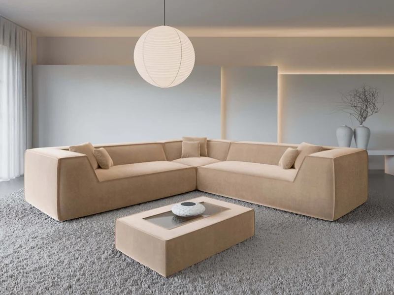 Ecksofa Monterola L-Form aus Stoff