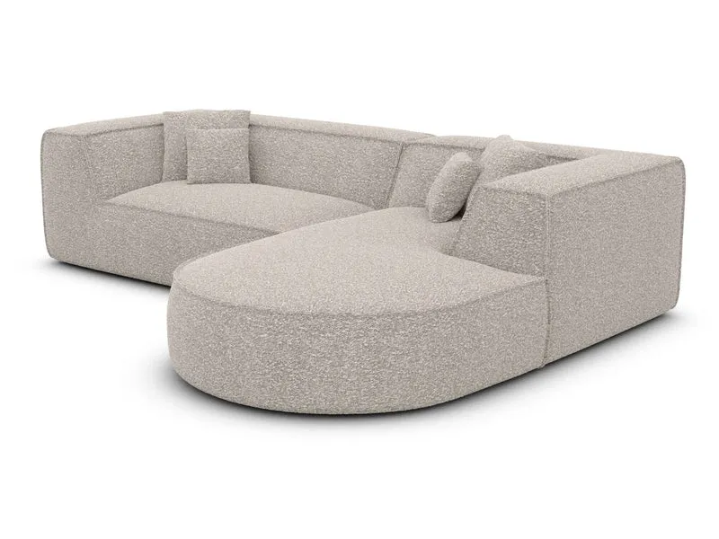 Stoff Ecksofa Monterola L-Form
