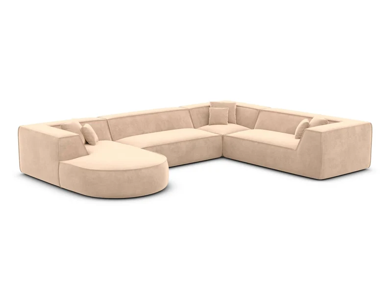 XXL Wohnlandschaft Monterola U-Form aus Stoff