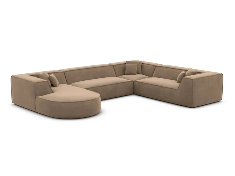 XXL Wohnlandschaft Monterola U-Form aus Stoff