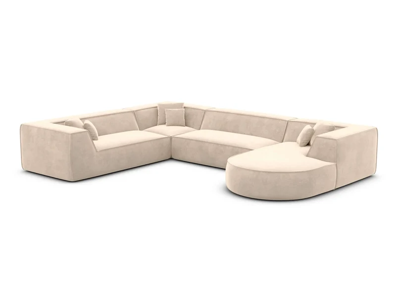 XXL Wohnlandschaft Monterola U-Form aus Stoff