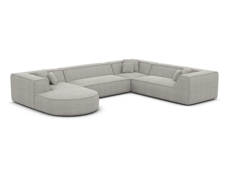 XXL Wohnlandschaft Monterola U-Form aus Stoff