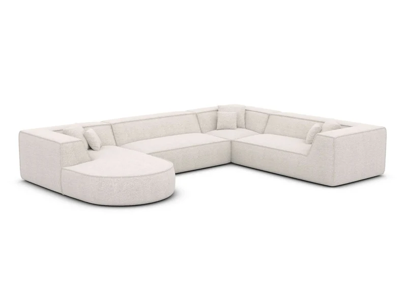 XXL Wohnlandschaft Monterola U-Form aus Stoff