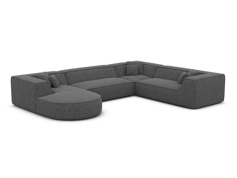 XXL Wohnlandschaft Monterola U-Form aus Stoff