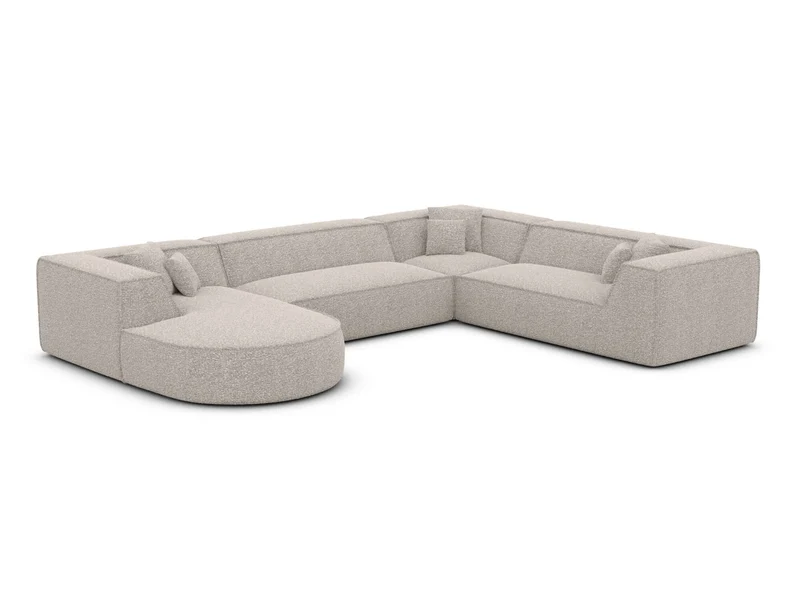 XXL Wohnlandschaft Monterola U-Form aus Stoff