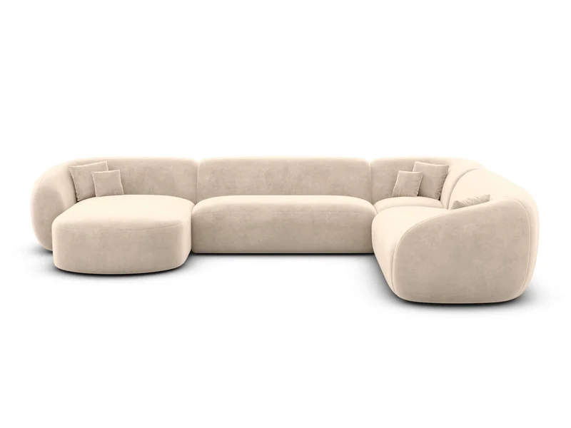 XXL Wohnlandschaft Sorelia U-Form aus Stoff