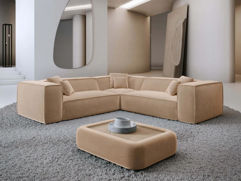 Stoff Ecksofa Liranda L-Form