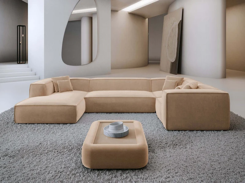 Wohnlandschaft Liranda XL U-Form in Stoff