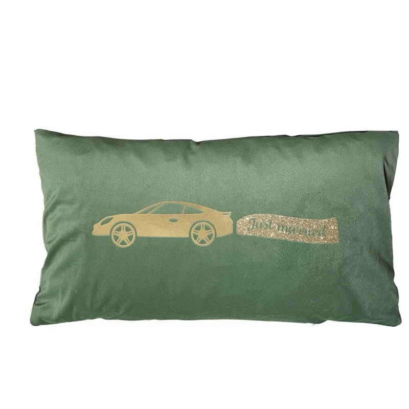 personalisiertes Kissen zur Hochzeit mit Porsche