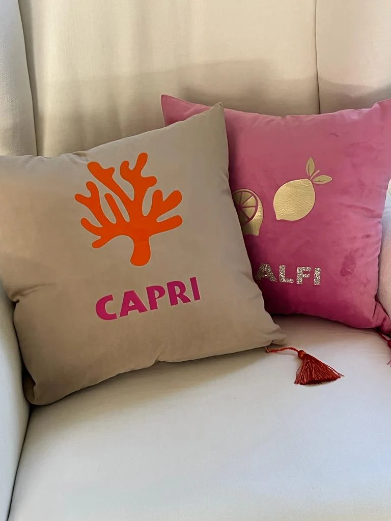 Deko Kissen Samt Amalfi